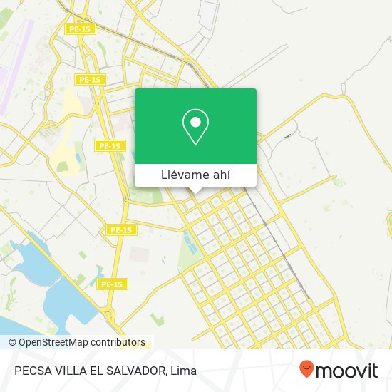 Mapa de PECSA VILLA EL SALVADOR