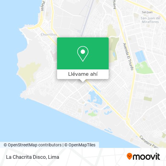 Mapa de La Chacrita Disco