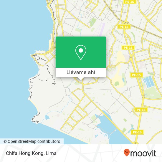 Mapa de Chifa Hong Kong