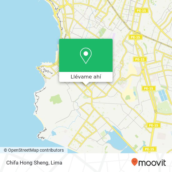 Mapa de Chifa Hong Sheng