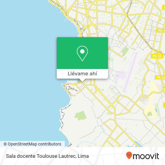 Mapa de Sala docente Toulouse Lautrec