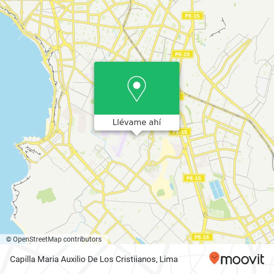 Mapa de Capilla Maria Auxilio De Los Cristiianos
