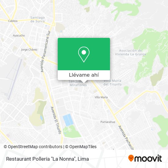 Mapa de Restaurant Pollería "La Nonna"