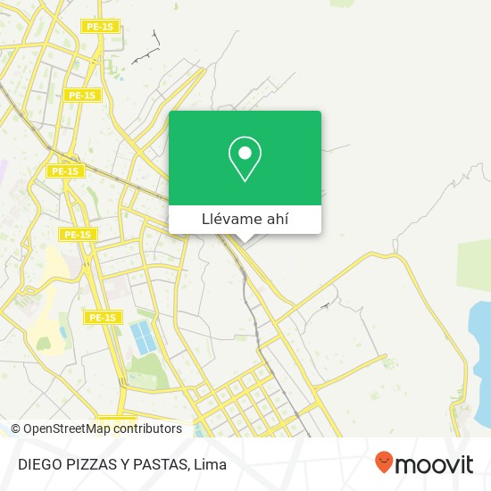 Mapa de DIEGO PIZZAS Y PASTAS