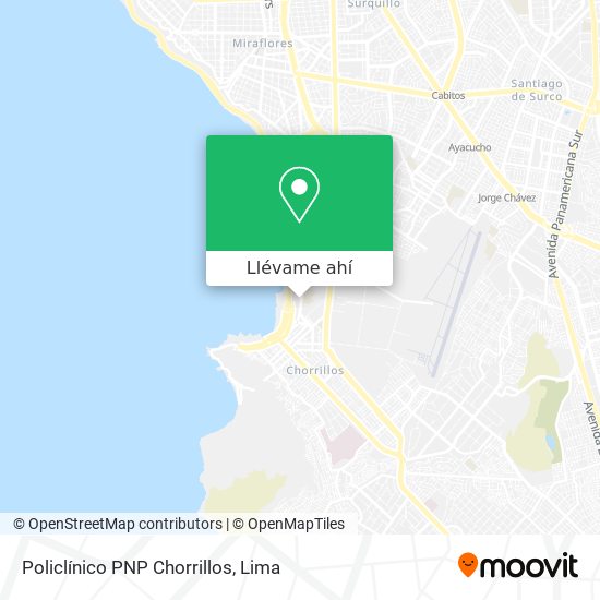 Mapa de Policlínico PNP Chorrillos