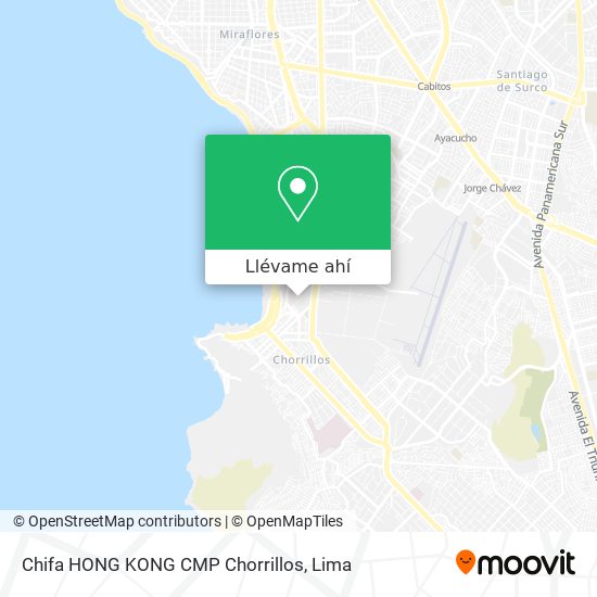Mapa de Chifa HONG KONG CMP Chorrillos