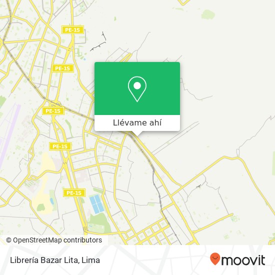 Mapa de Librería Bazar Lita