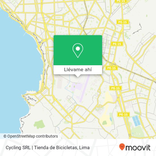 Mapa de Cycling SRL | Tienda de Bicicletas