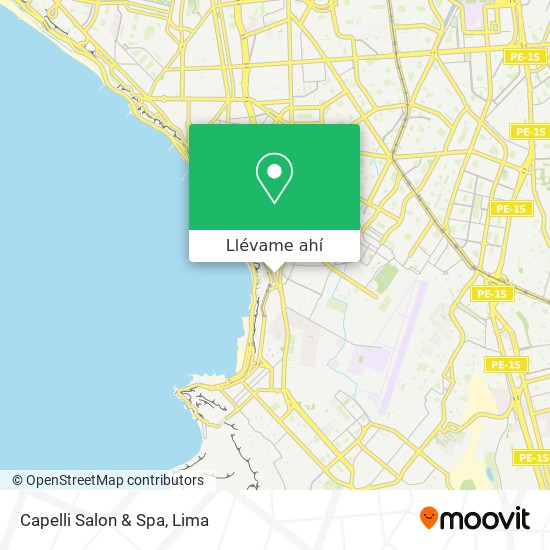 Mapa de Capelli Salon & Spa
