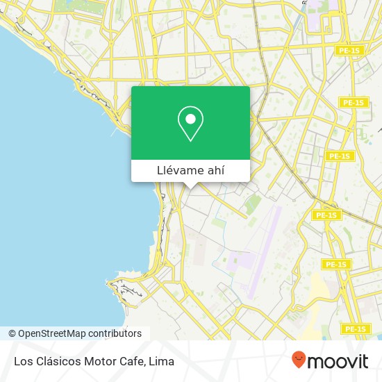Mapa de Los Clásicos Motor Cafe
