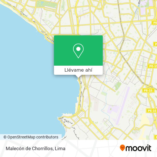 Mapa de Malecón de Chorrillos
