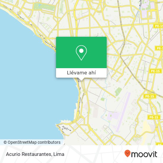 Mapa de Acurio Restaurantes