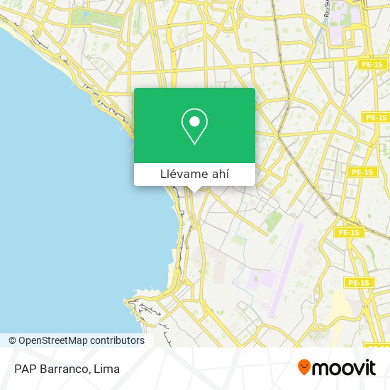 Mapa de PAP Barranco