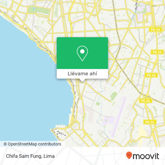 Mapa de Chifa Sam Fung