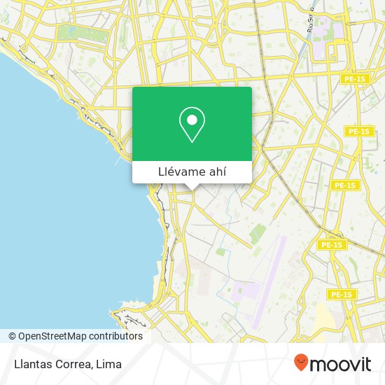 Mapa de Llantas Correa