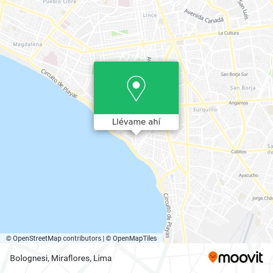 Mapa de Bolognesi, Miraflores