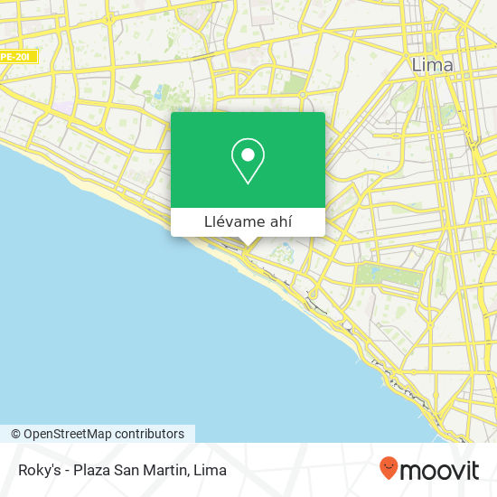 Mapa de Roky's - Plaza San Martin