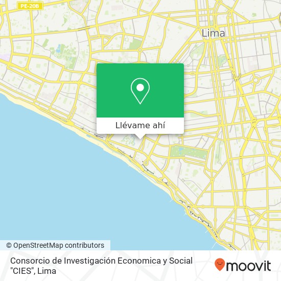 Mapa de Consorcio de Investigación Economica y Social "CIES"