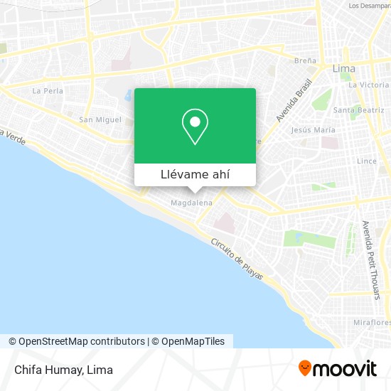 Mapa de Chifa Humay