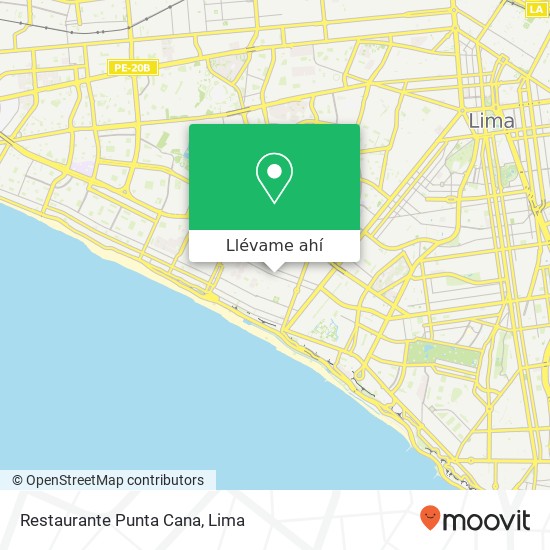 Mapa de Restaurante Punta Cana