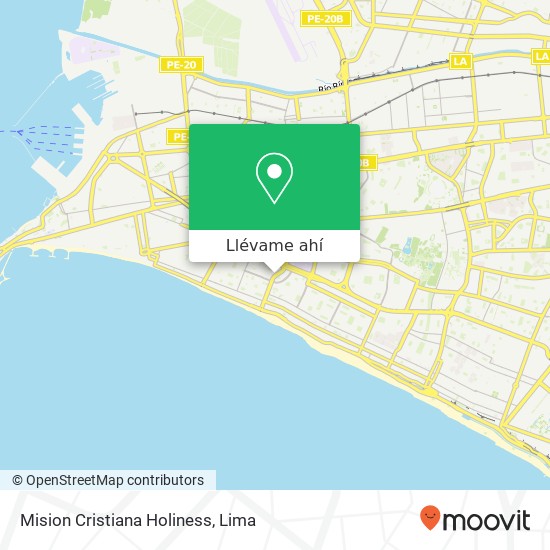Mapa de Mision Cristiana Holiness