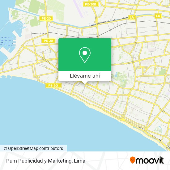Mapa de Pum Publicidad y Marketing