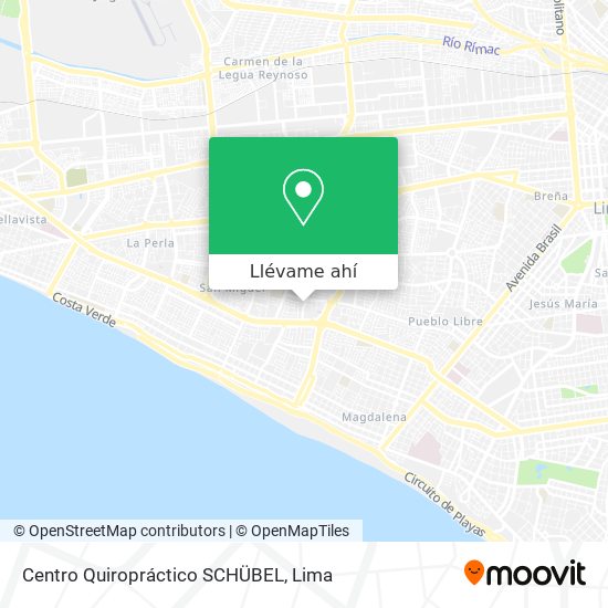 Mapa de Centro Quiropráctico SCHÜBEL