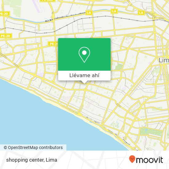 Mapa de shopping center