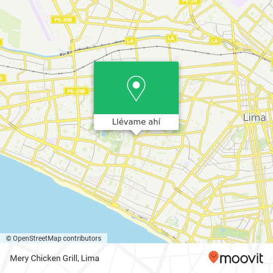 Mapa de Mery Chicken Grill
