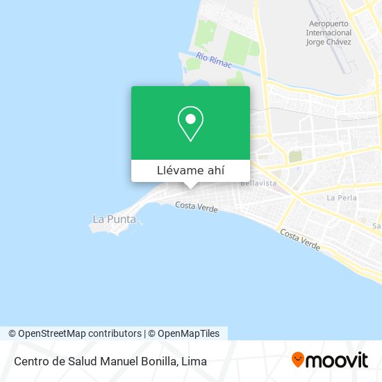 Mapa de Centro de Salud Manuel Bonilla