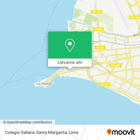 Mapa de Colegio Italiano Santa Margarita