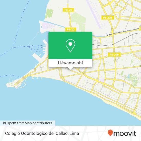 Mapa de Colegio Odontológico del Callao