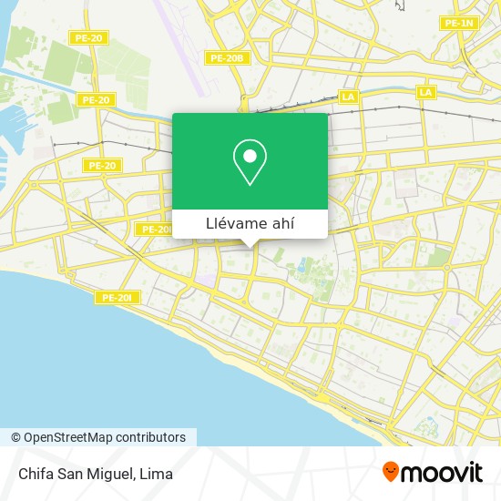 Mapa de Chifa San Miguel