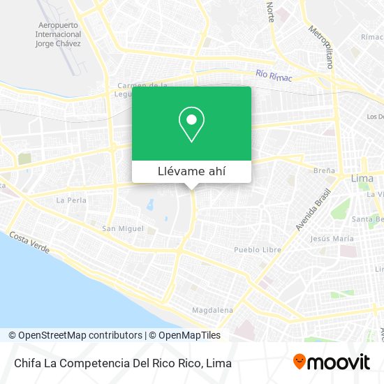 Mapa de Chifa La Competencia Del Rico Rico