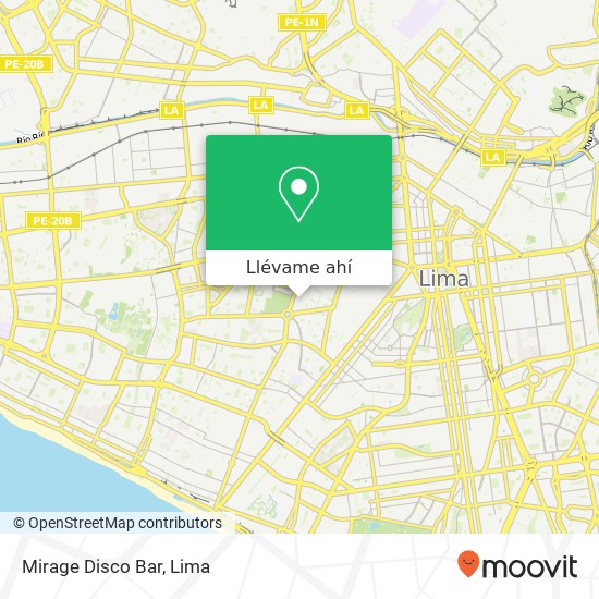 Mapa de Mirage Disco Bar