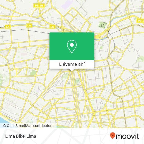 Mapa de Lima Bike