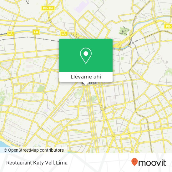 Mapa de Restaurant Katy Vell