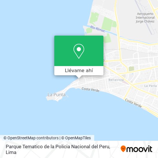 Mapa de Parque Tematico de la Policia Nacional del Peru