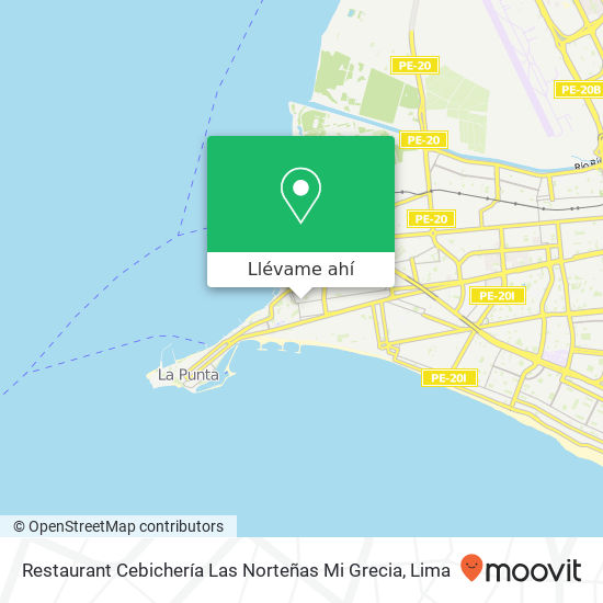 Mapa de Restaurant Cebichería Las Norteñas Mi Grecia
