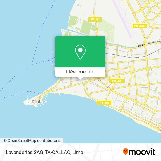 Mapa de Lavanderias SAGITA-CALLAO