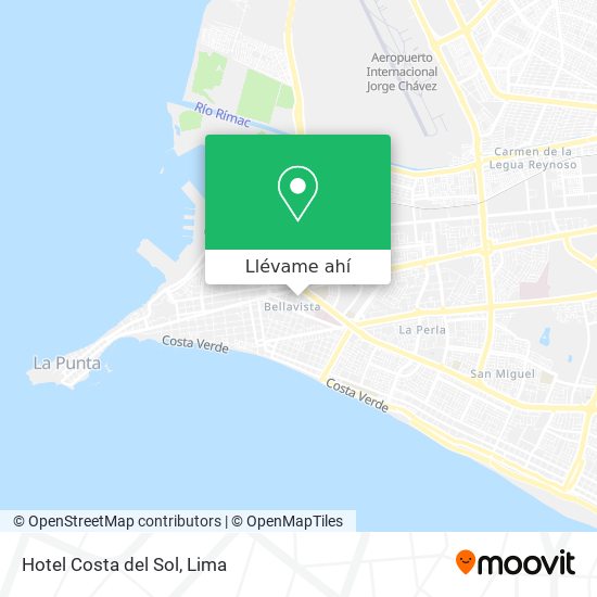 Mapa de Hotel Costa del Sol