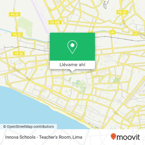 Mapa de Innova Schools - Teacher's Room