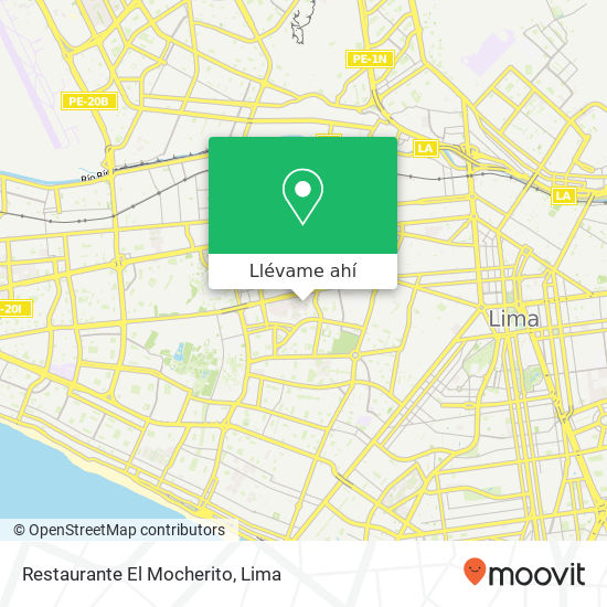 Mapa de Restaurante El Mocherito