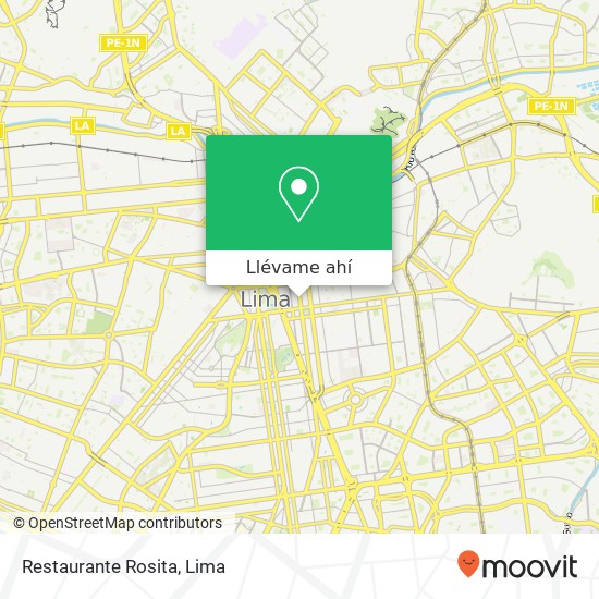 Mapa de Restaurante Rosita