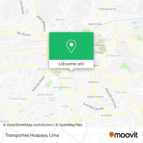 Mapa de Transportes Huapaya