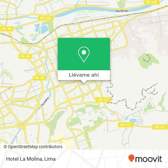 Mapa de Hotel La Molina