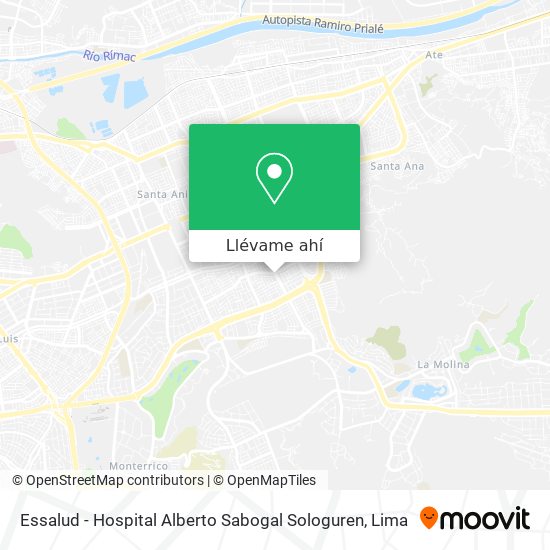 Mapa de Essalud - Hospital Alberto Sabogal Sologuren