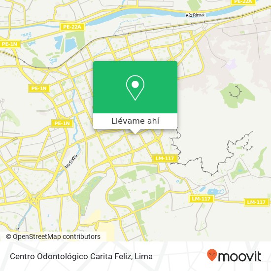 Mapa de Centro Odontológico Carita Feliz