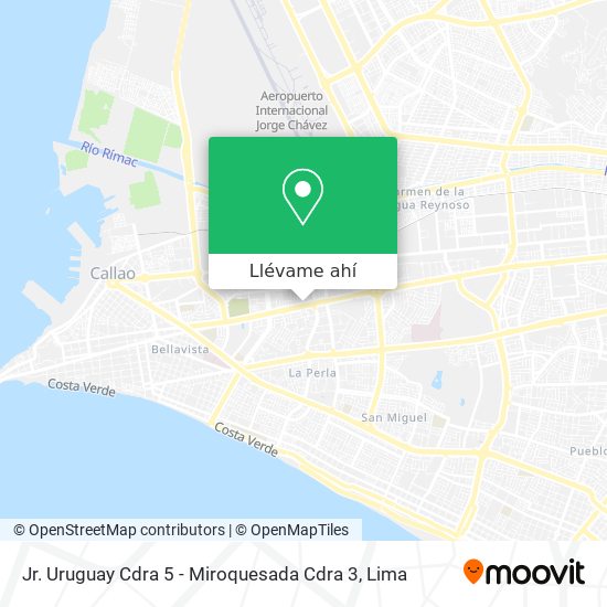 Mapa de Jr. Uruguay Cdra 5 - Miroquesada Cdra 3