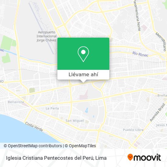 Mapa de Iglesia Cristiana Pentecostes del Perú